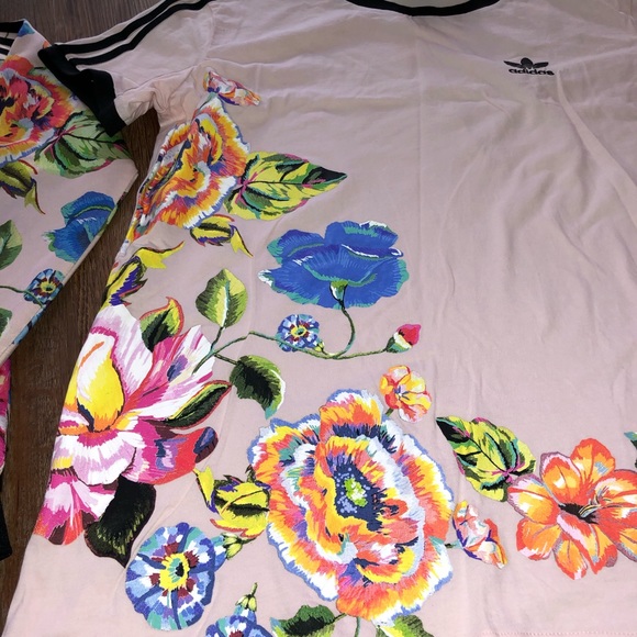 *SOLD* Adidas Floralita Bundle Jacket Legging Tee - Picture 5 of 16